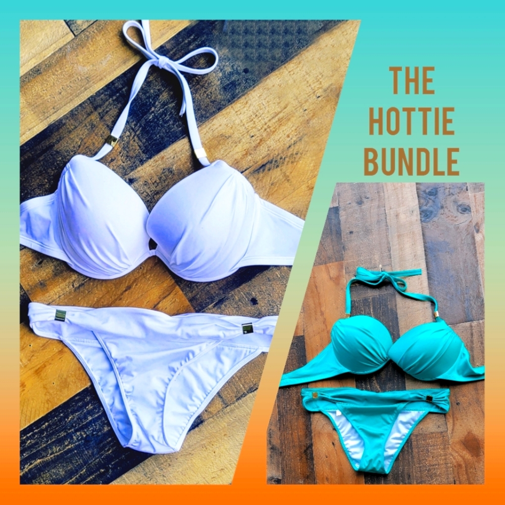 36DD/L Victorias secret the hottie halter bundle